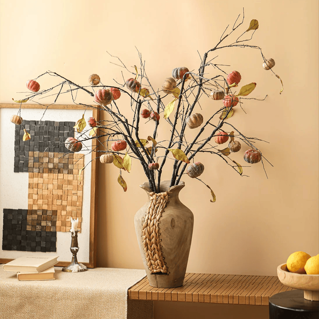 Harvest Pumpkin Twig Stem - 39"