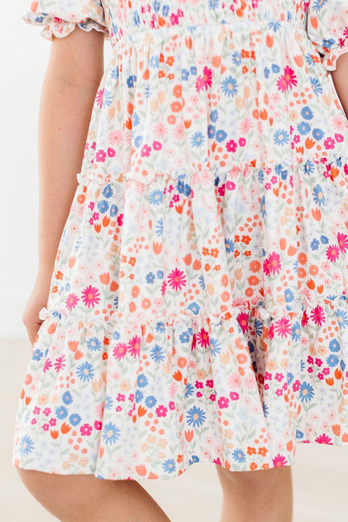 SALE Meadow Magic Smocked Ruffle Dress
