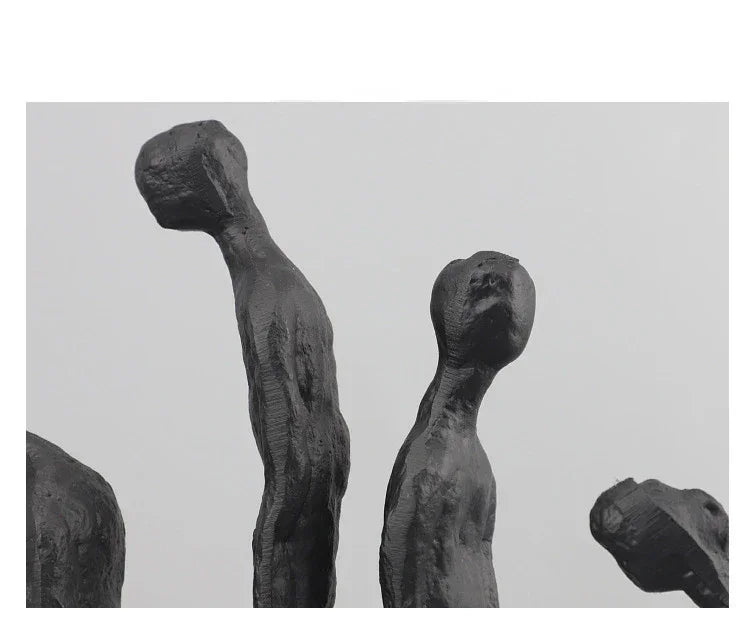 Modern Walking Human Figurines Sculpture