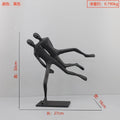 Modern Walking Human Figurines Sculpture