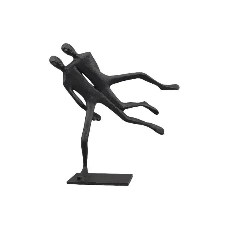 Modern Walking Human Figurines Sculpture