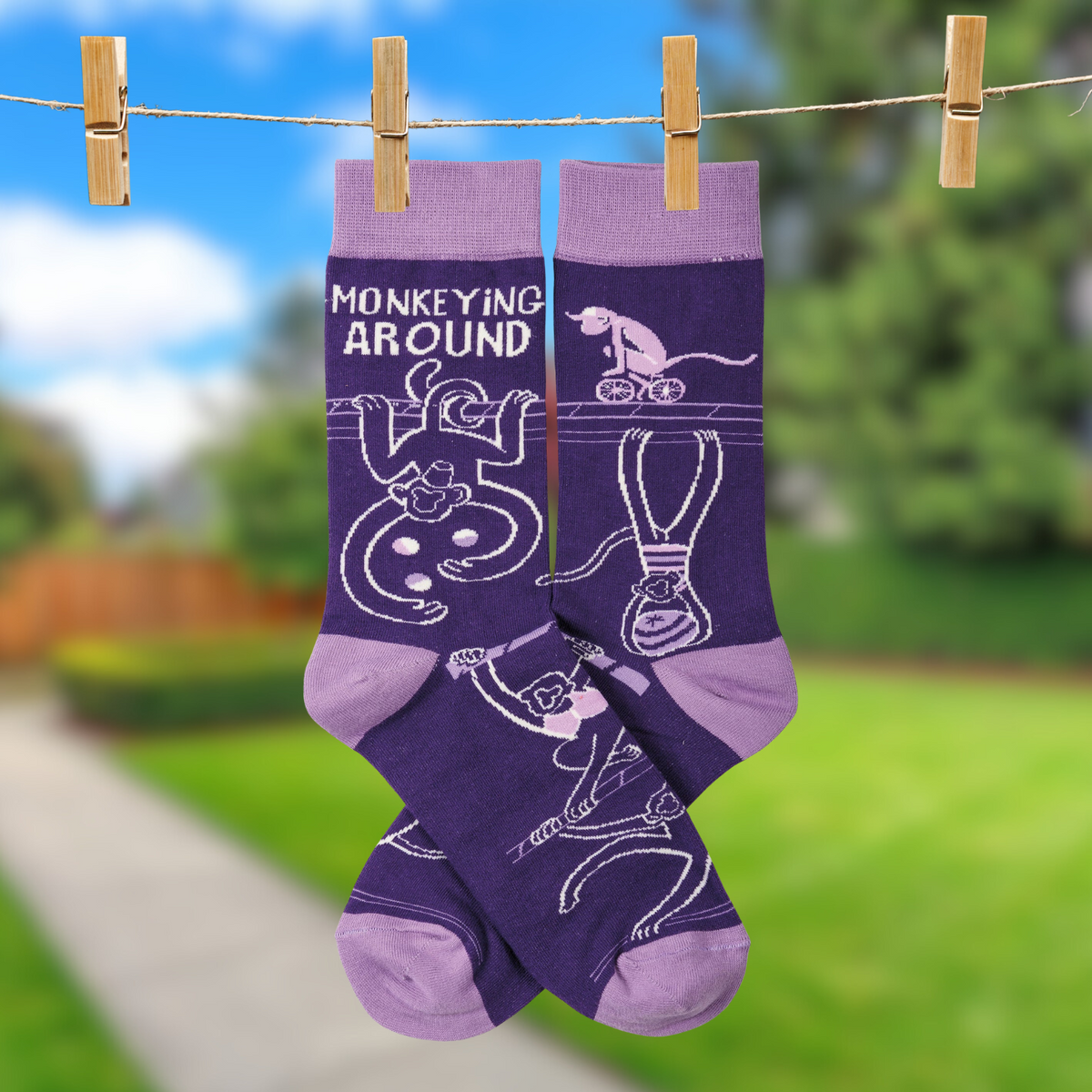 Monkeying Around Socks | Funny Unisex Socks