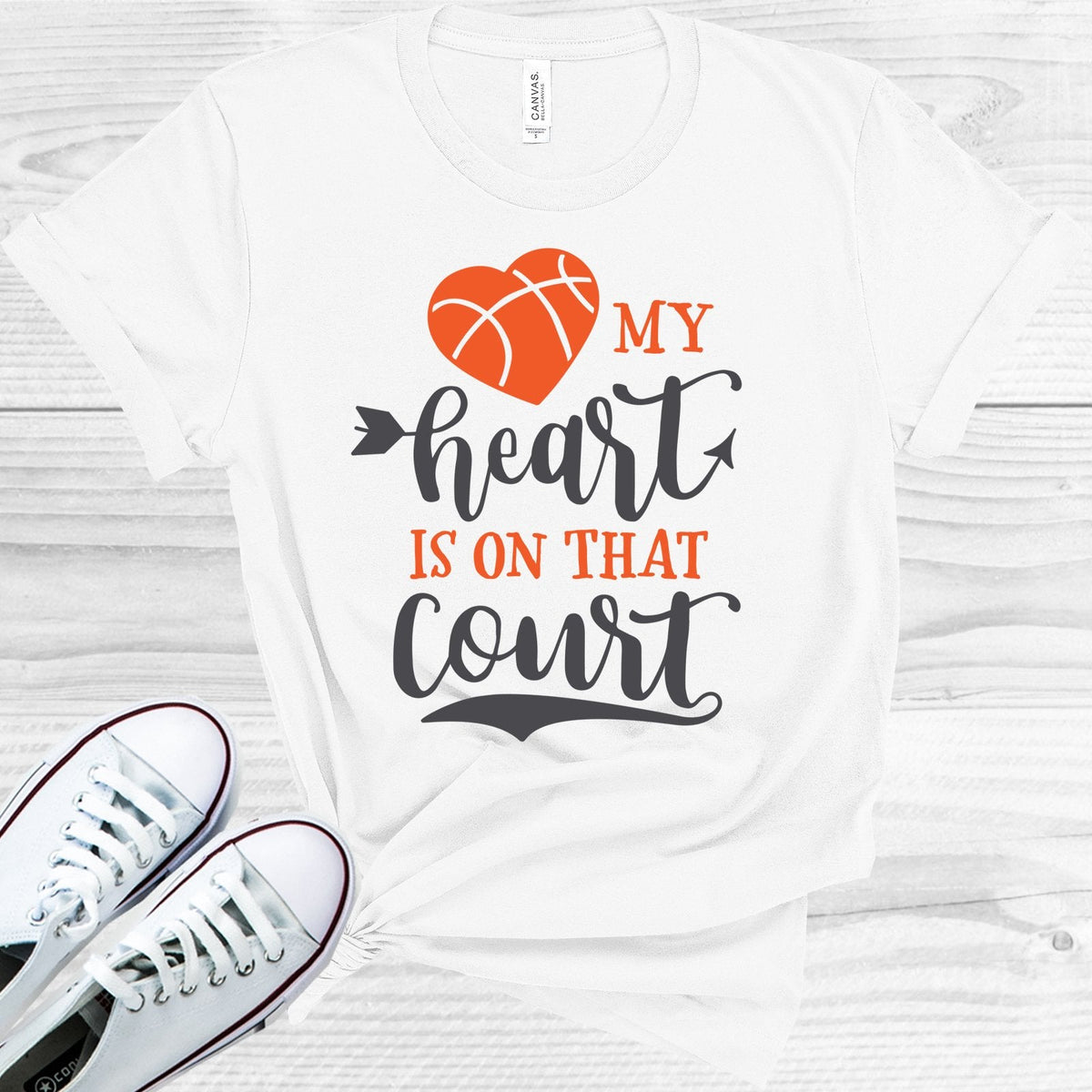 My Heart is on That Court Graphic Tee
