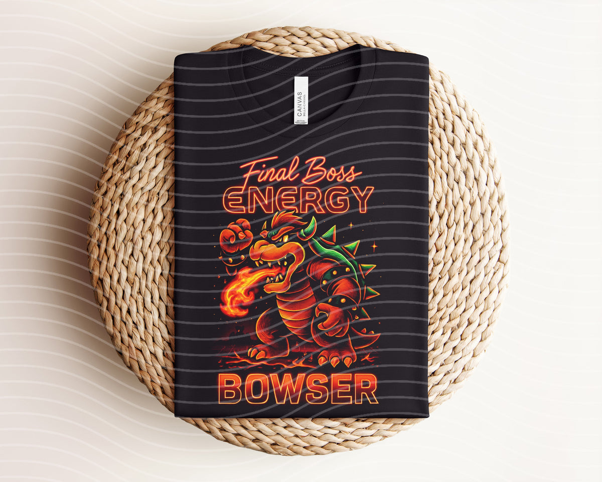 Final Boss Energy Neon Graphic Tee