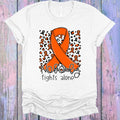 Nobody Fights Alone Orange Ribbon Graphic Tee