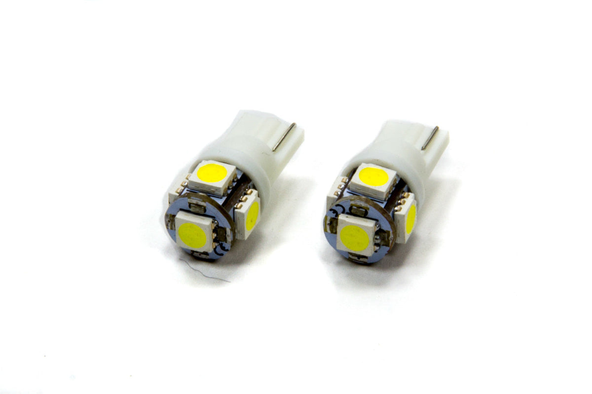 T10 5 LED SMD Bulbs Pair White - 4801001