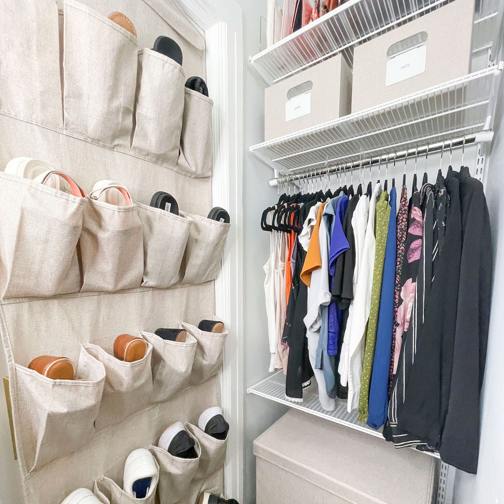 Over-the-Door Shoe Organizer — 20 Pockets