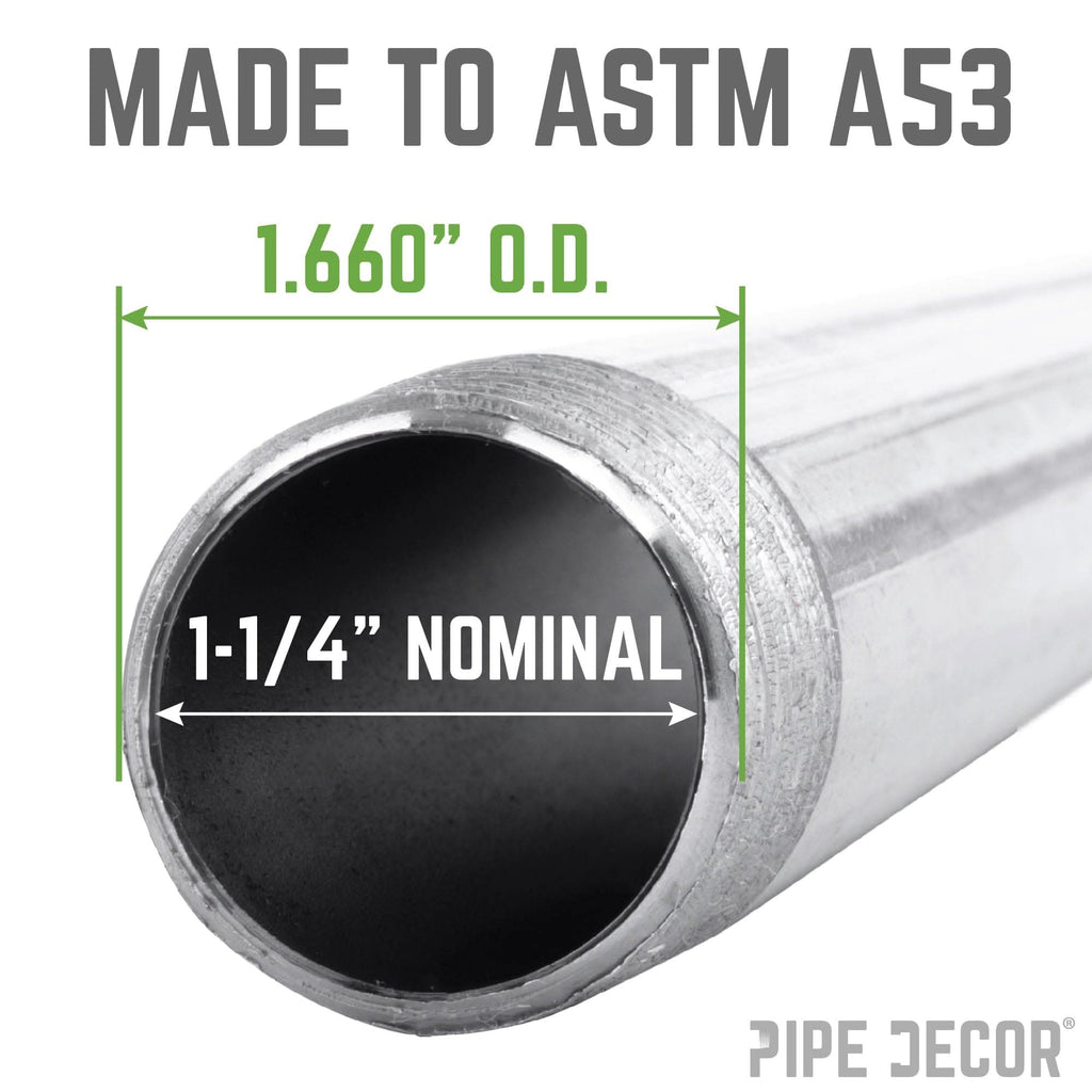 1 1/4 in. x 48 in. Galvanized Pipe