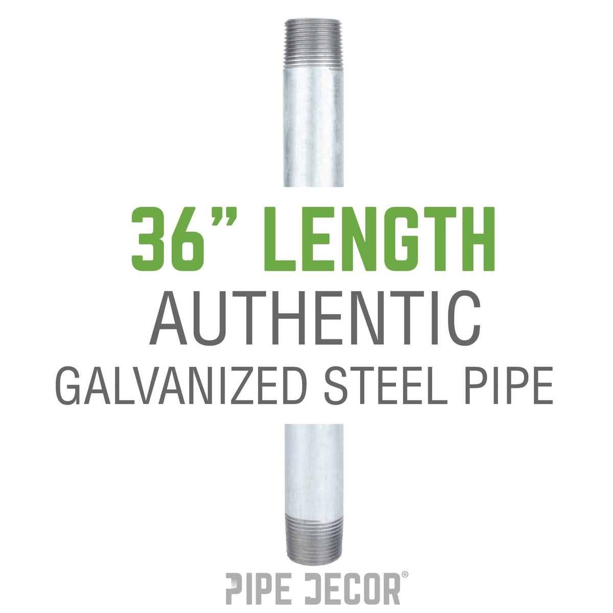 1/2 in. x 36 in. Galvanized Steel Pipe