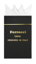 Pre-Folded Microfiber New White Handkerchief Pocket Square