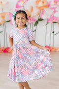 SALE Patchwork Princess S/S Pocket Twirl Dress