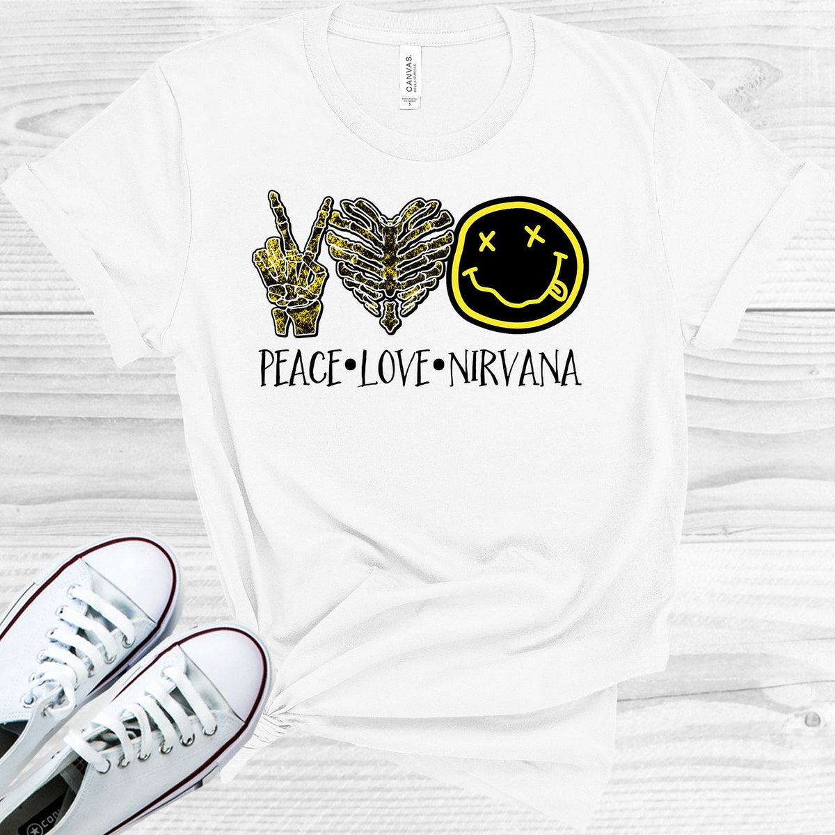 Peace Love Nirvana Graphic Tee