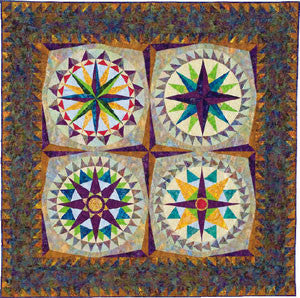 Mariners Compass Quilts - Reach For the Stars