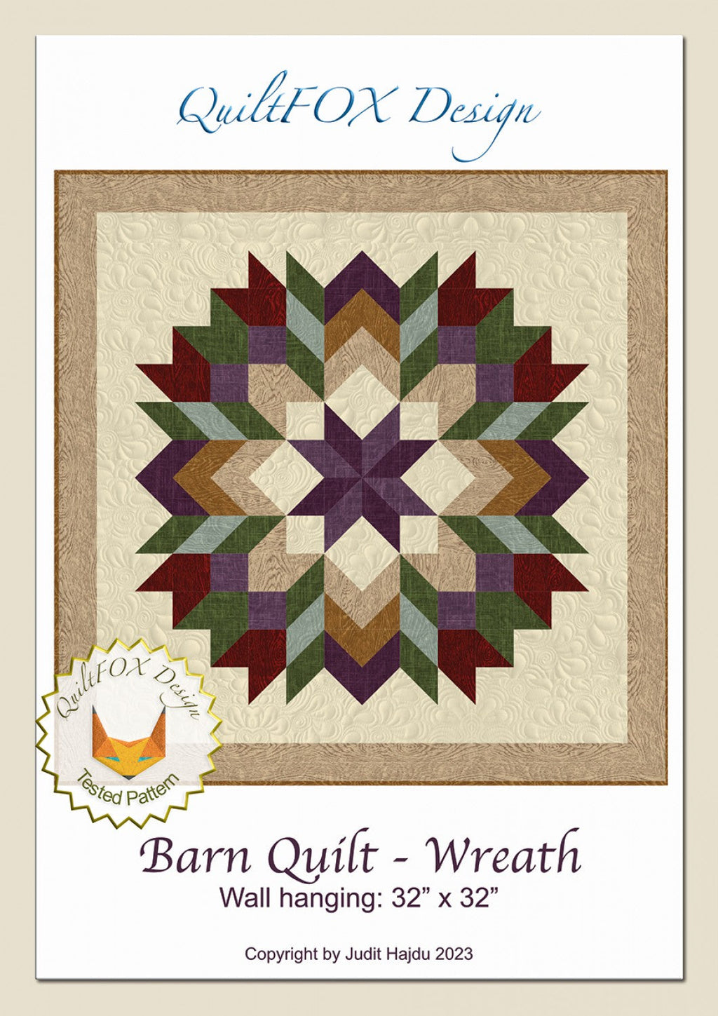 Barn Quilt Wreath Quilt Pattern