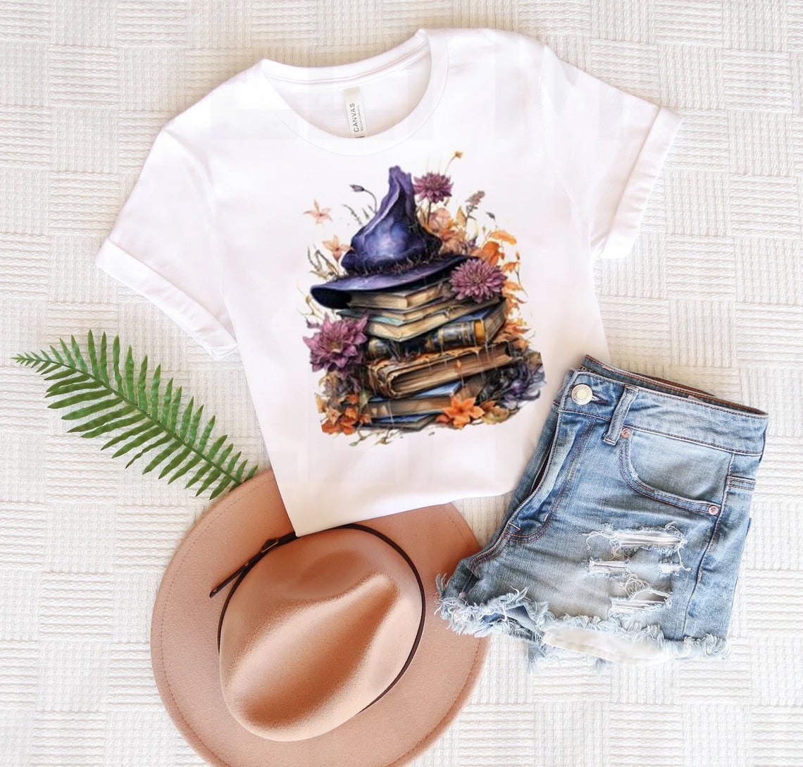 Halloween Books Graphic Tee
