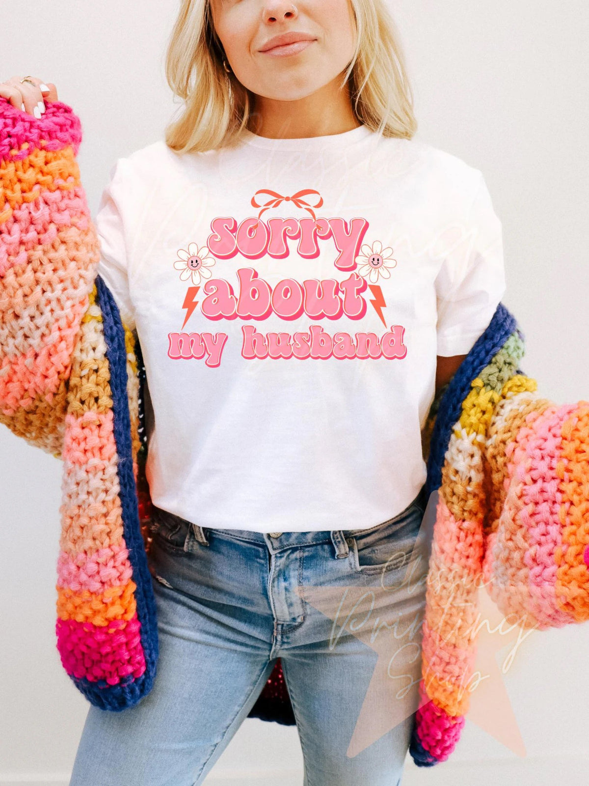 Sorry About My Husband Graphic Tee