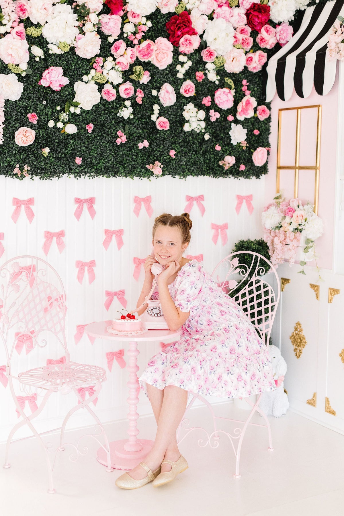 SALE Rose Garden Smocked Ruffle Dress