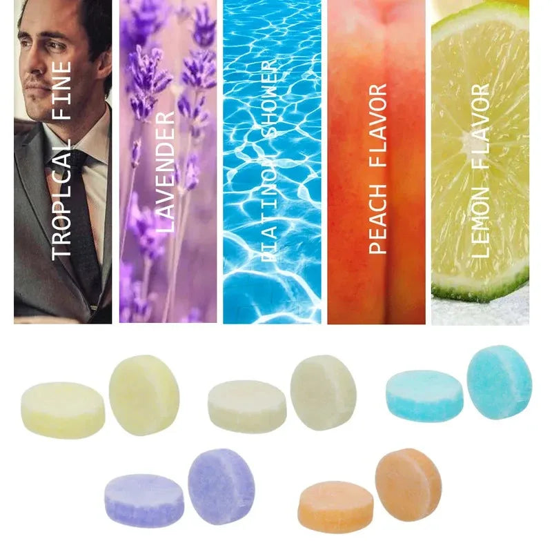 5Pcs Car Air Fresheners Refill Tablets | Solid Scent Refill Set for Car Vent Clips