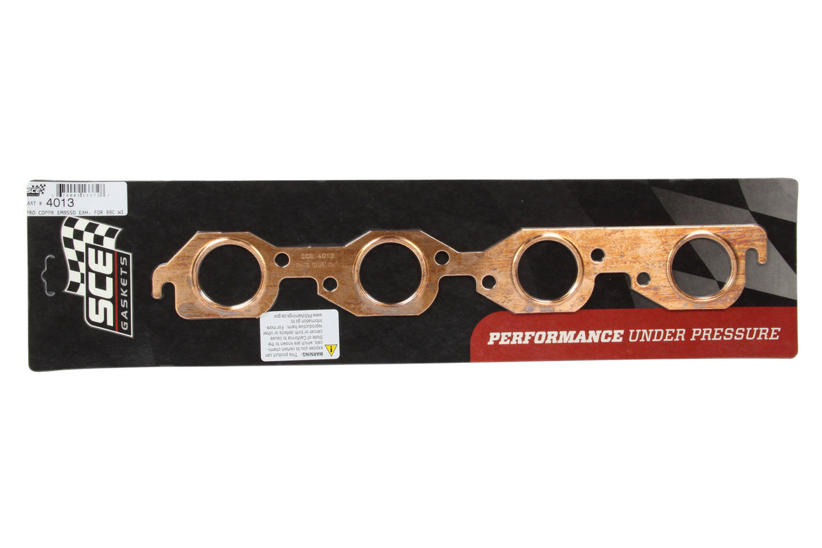 1.875 Dia. BBC Copper Embossed Exhaust Gasket - 4013