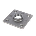 1 in. Black Square Floor Flange