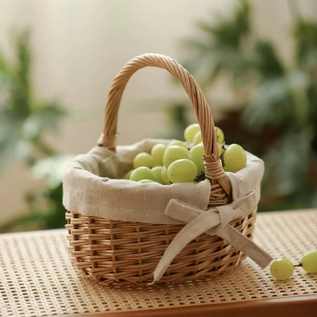 Linen-Lined Mini Basket