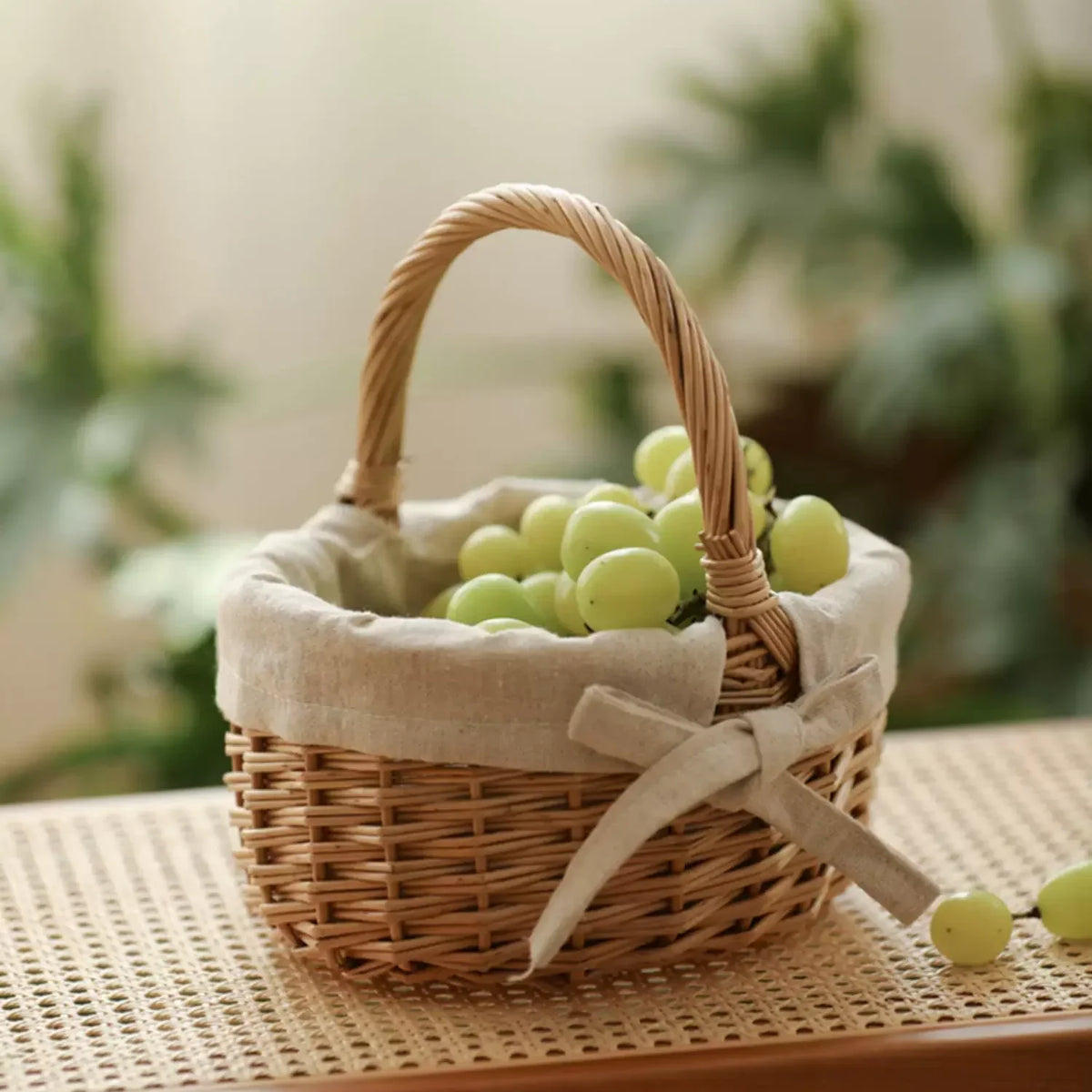 Linen-Lined Mini Basket