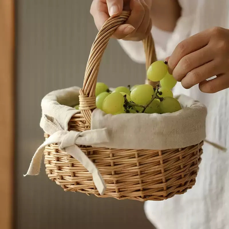 Linen-Lined Mini Basket
