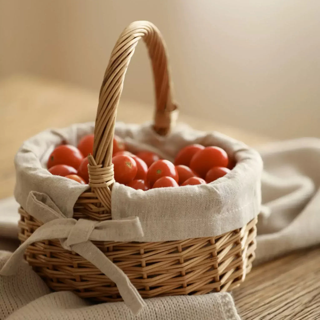 Linen-Lined Mini Basket
