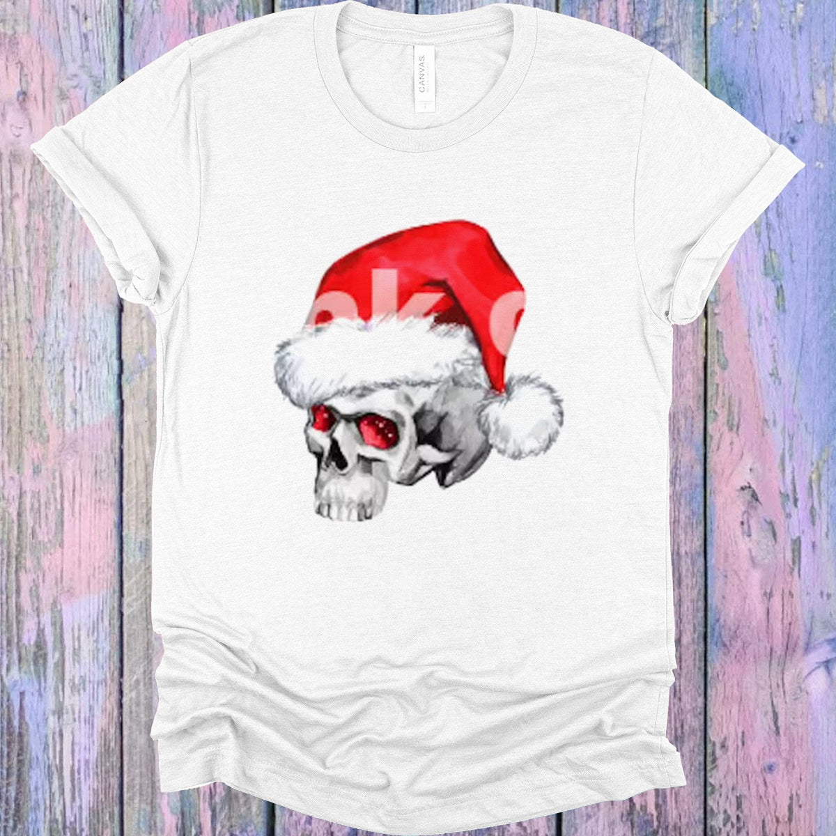 Santa Claus Skull Graphic Tee
