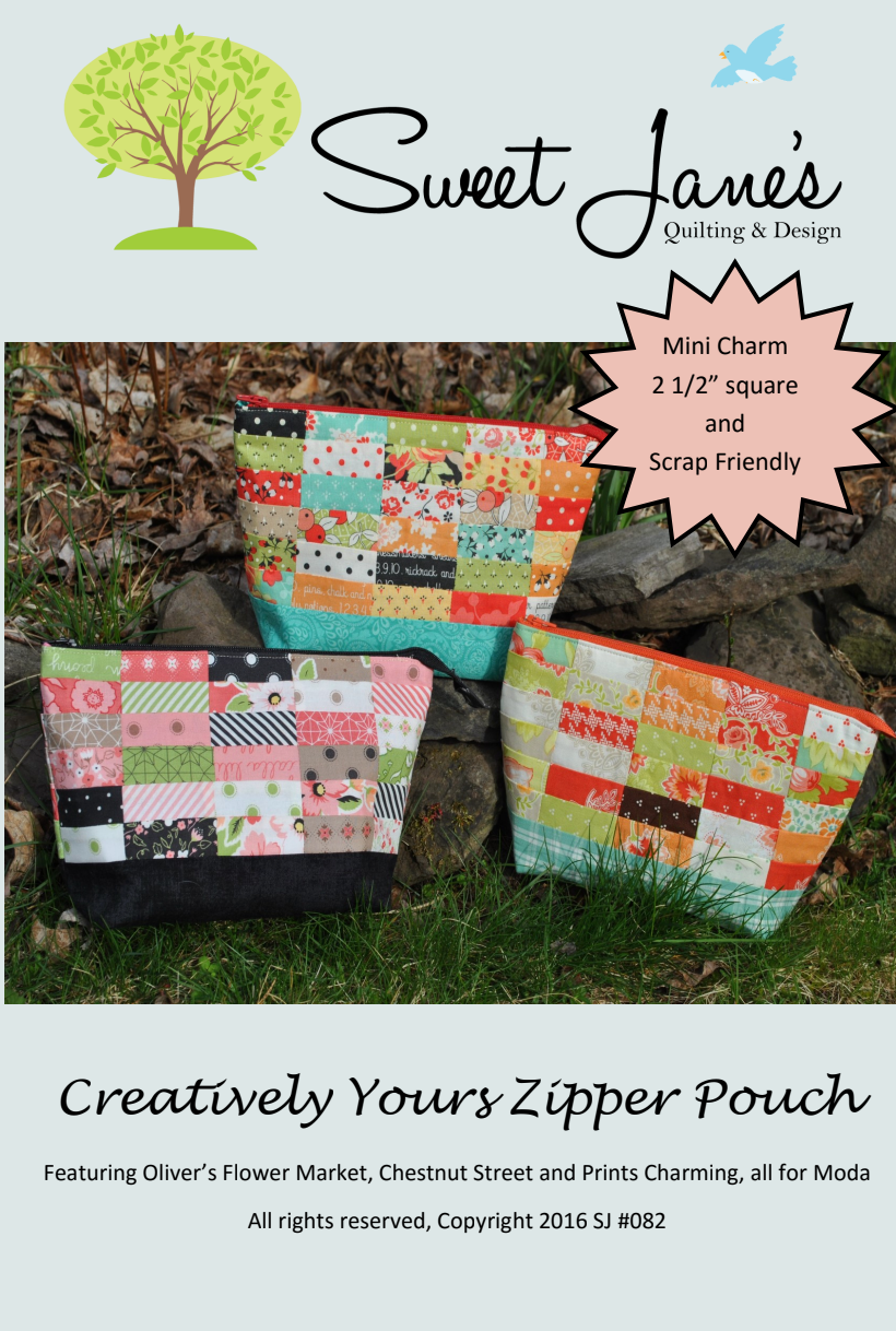 Creatively Yours Zipper Pouch Downloadable Pattern