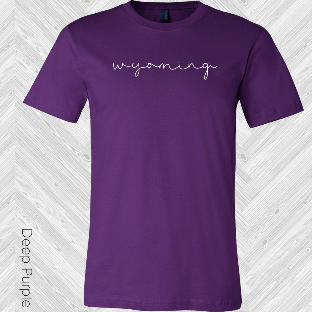 Script Wyoming Graphic Tee