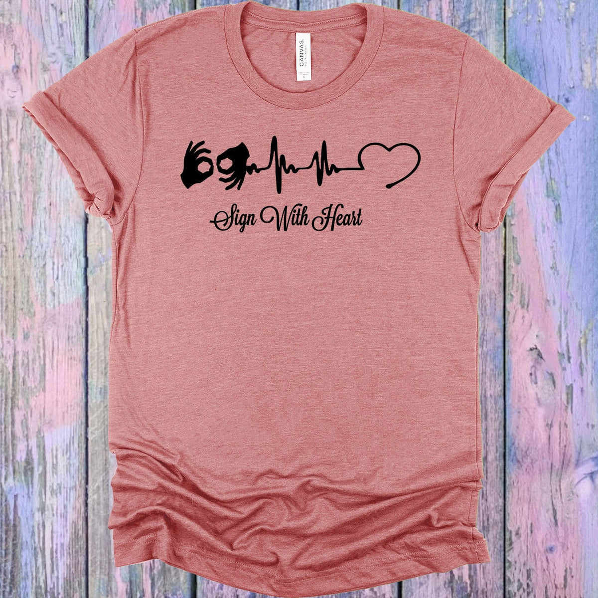 Sign with Heart Graphic Tee