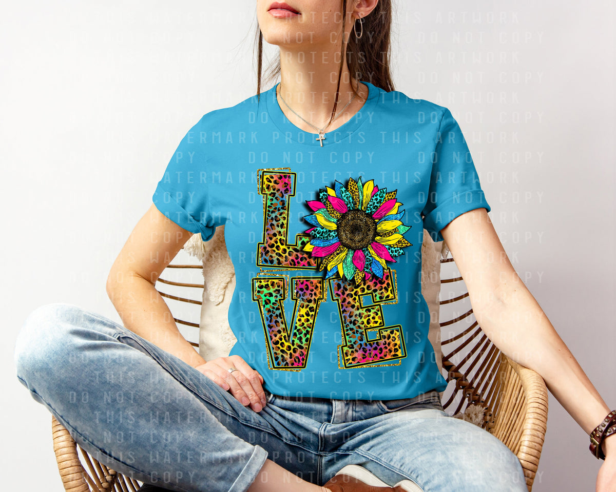 Love Sunflower Graphic Tee