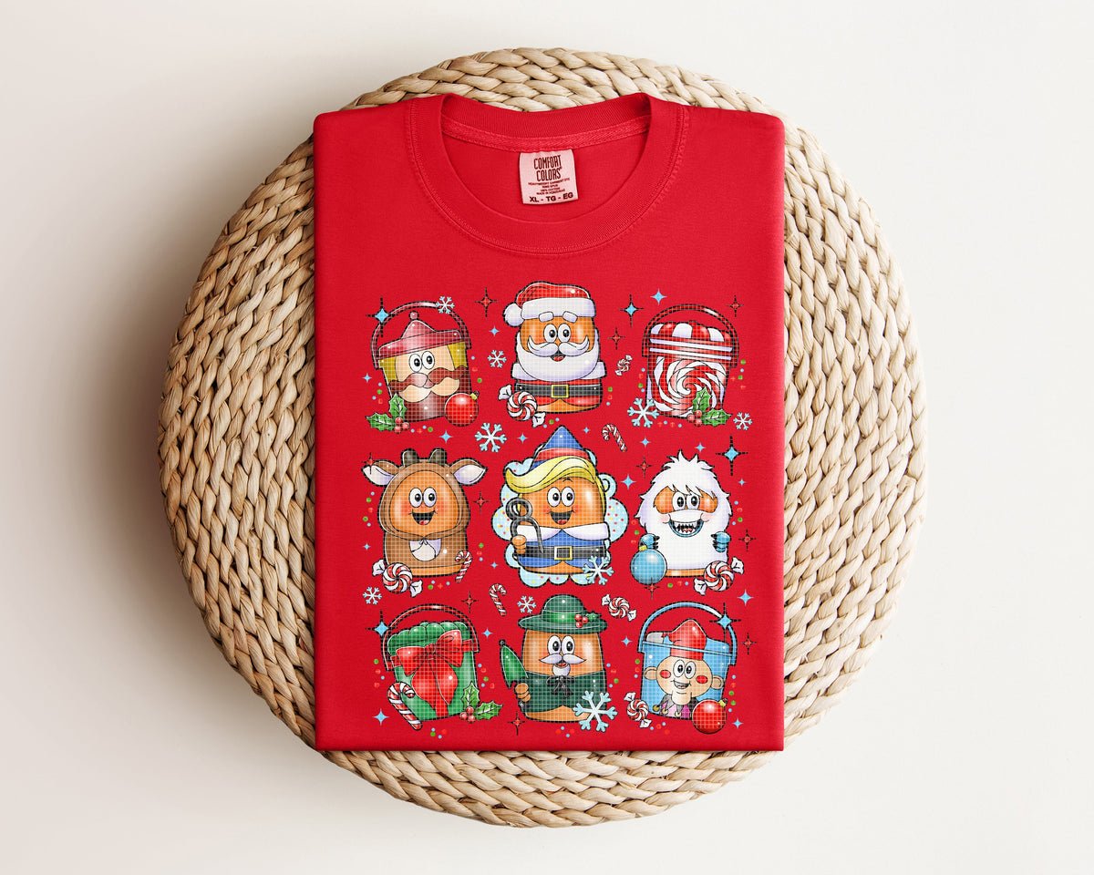 Classic Christmas Buckets Graphic Tee