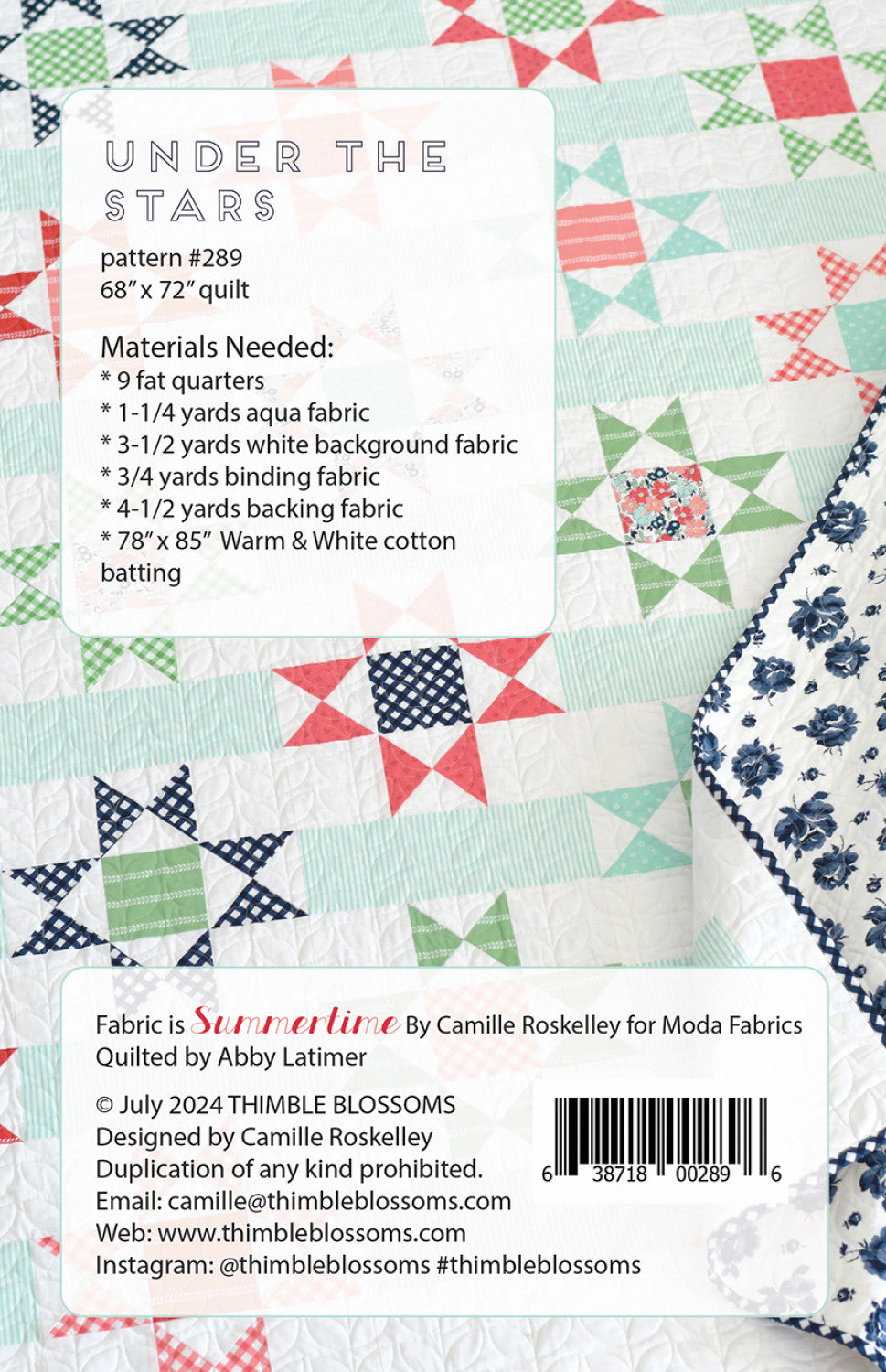 Under the Stars Quilt Pattern