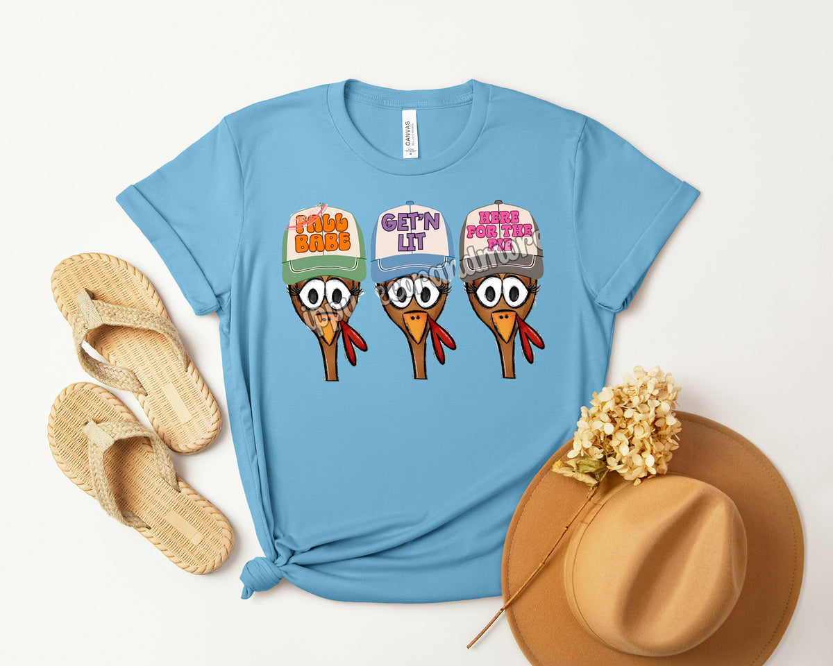 Fall Turkeys Graphic Tee