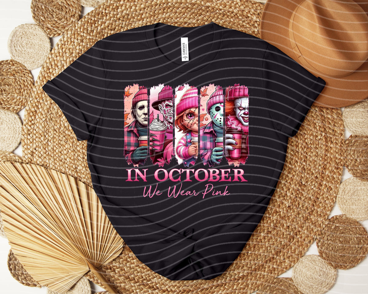In October We Wear Pink Graphic Tee