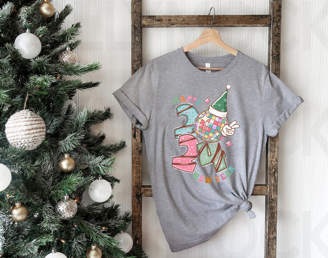 Happy New Year 2024 Graphic Tee