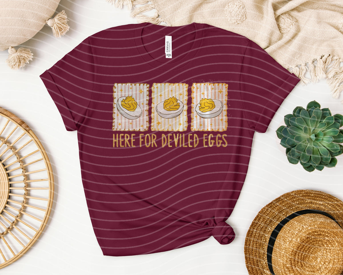Here for Deviled Eggs Graphic Tee