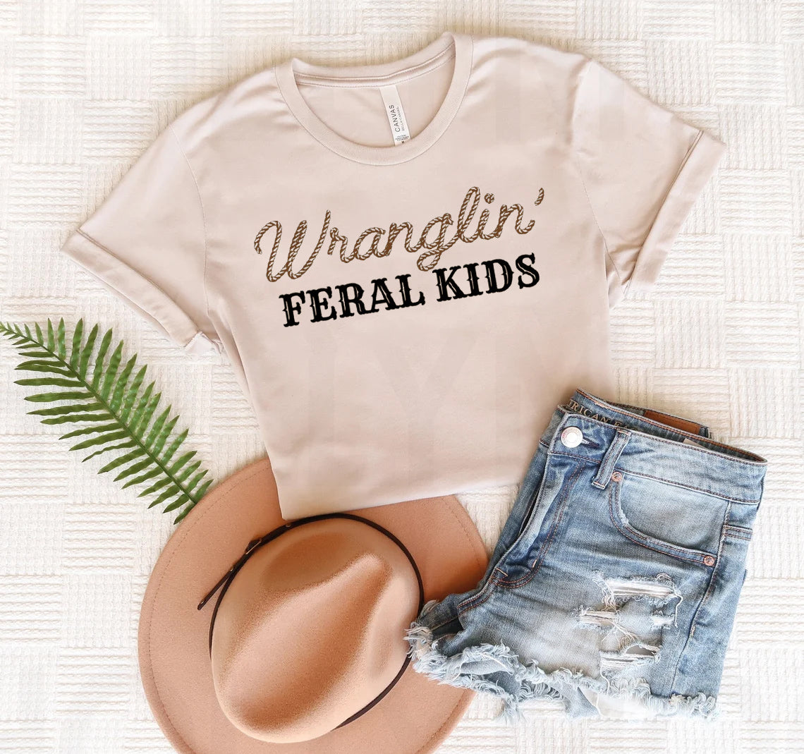Wranglin Feral Kids Graphic Tee