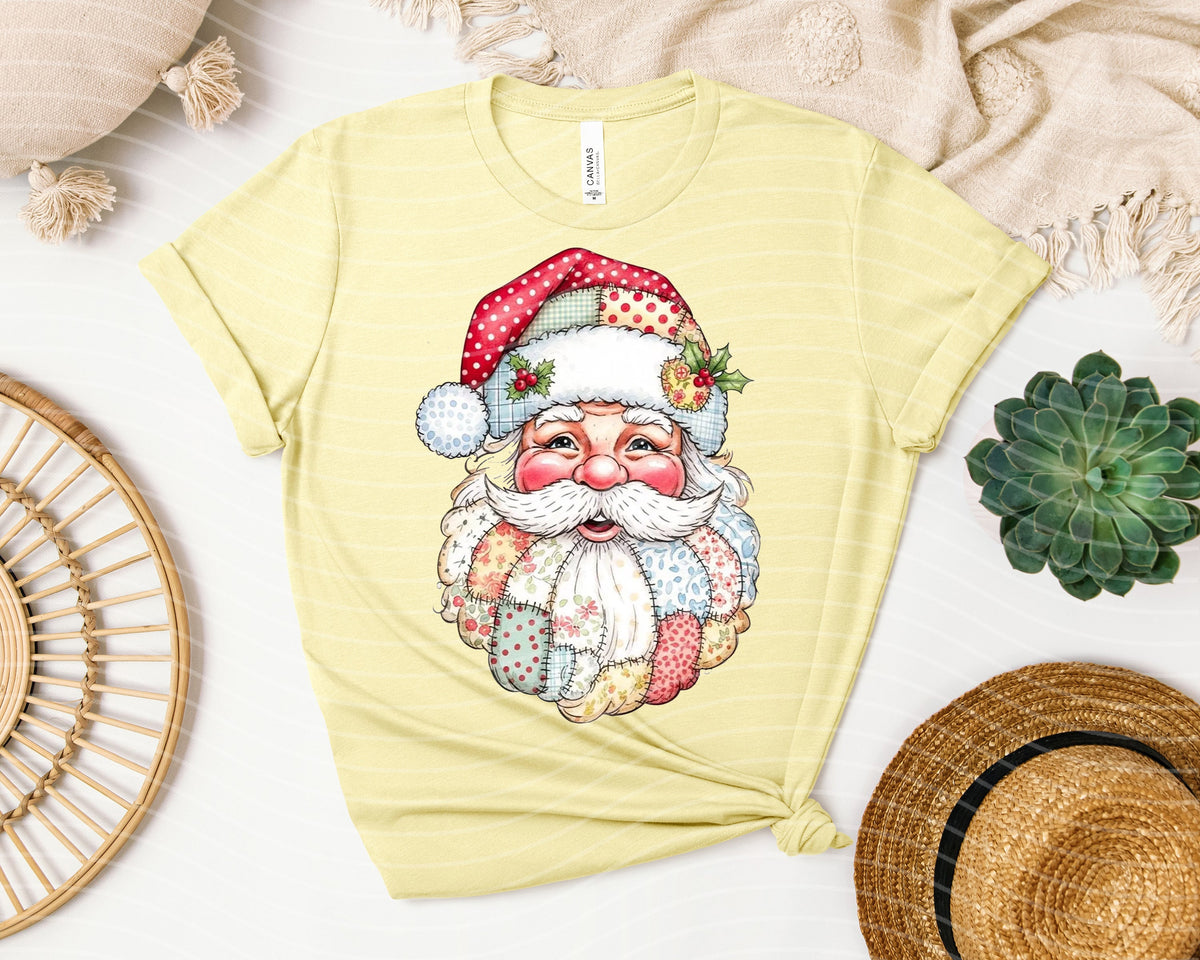 Patchwork Santa Graphic Tee