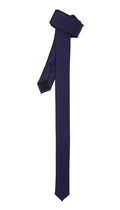 Super Skinny Navy Shiny Slim Tie