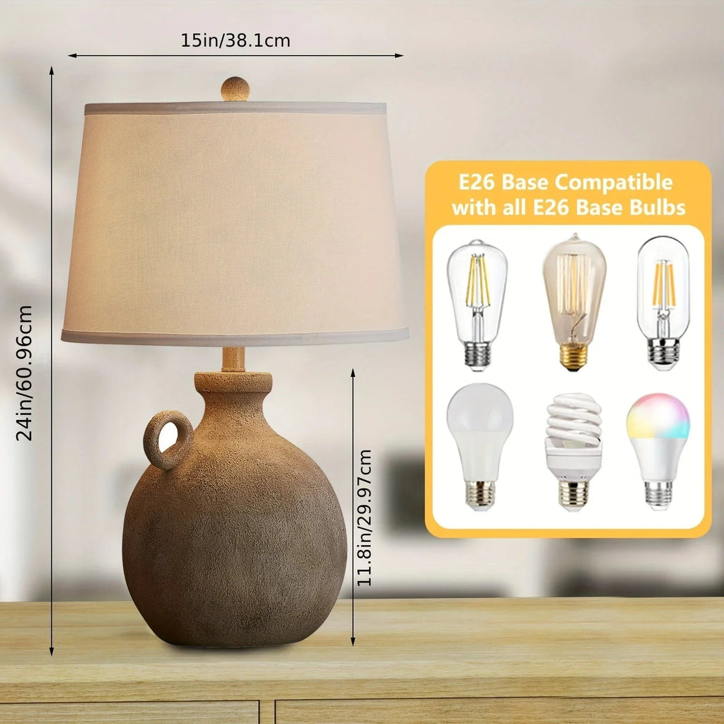 Table Lamp - 3-Way Dimmable White