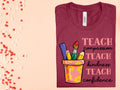 Teach Compassion Teach Kindness Teach Confidence Graphic Tee