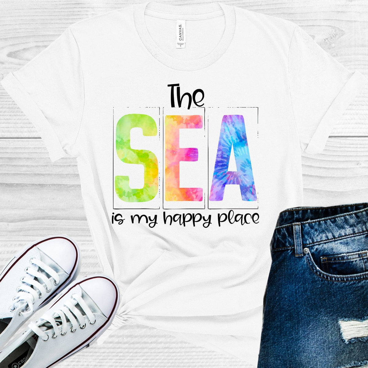 The Sea is My Happy Place Graphic Tee