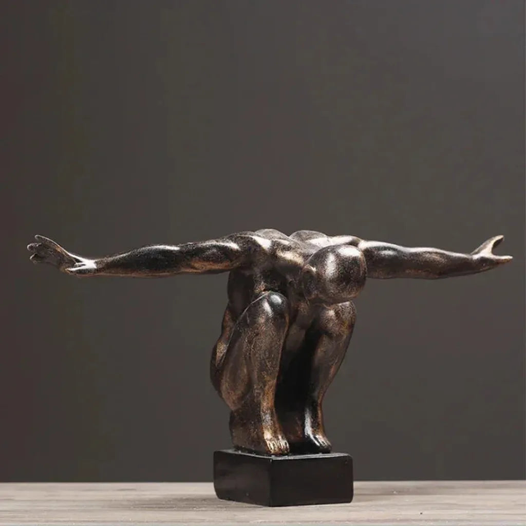 Abstract Thinker Statue Sculpture Modern Home Decor