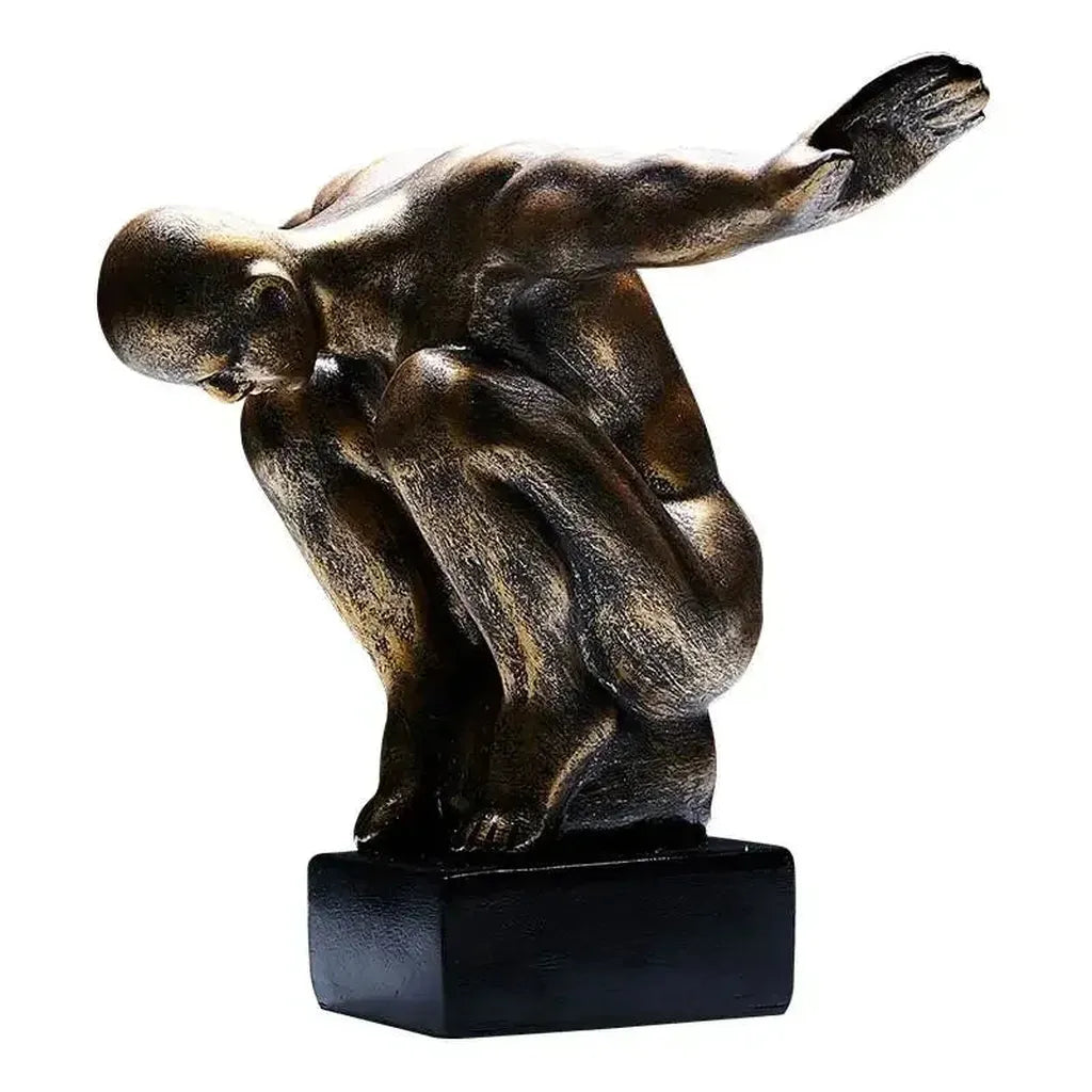 Abstract Thinker Statue Sculpture Modern Home Decor