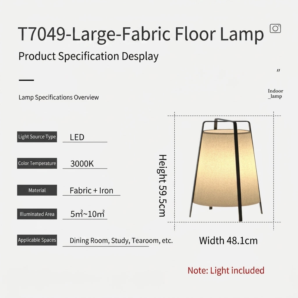 Wabi Sabi Fabric Floor Lamp