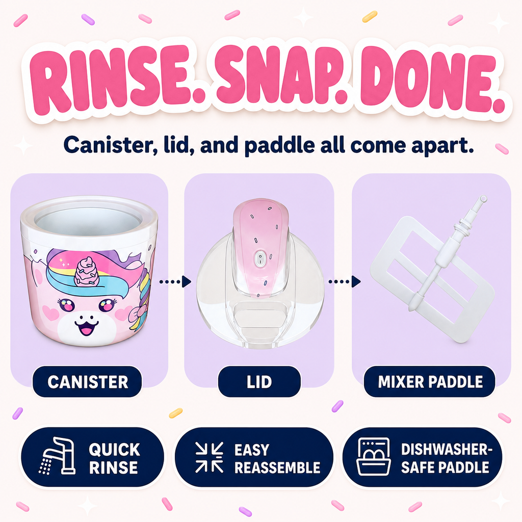 Electric Ice Cream Maker Machine for Kids – Countertop Soft Serve