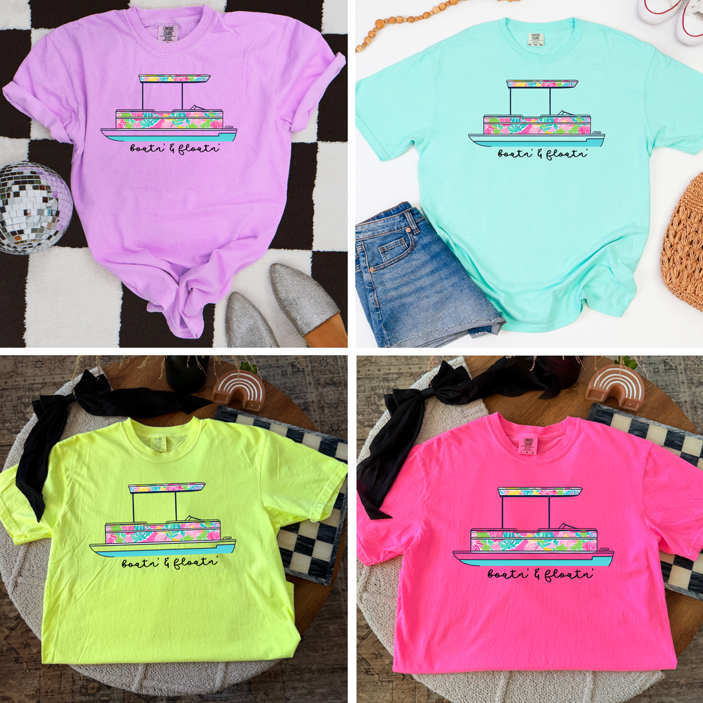 Boatin & Floatin Summer Graphic Tee